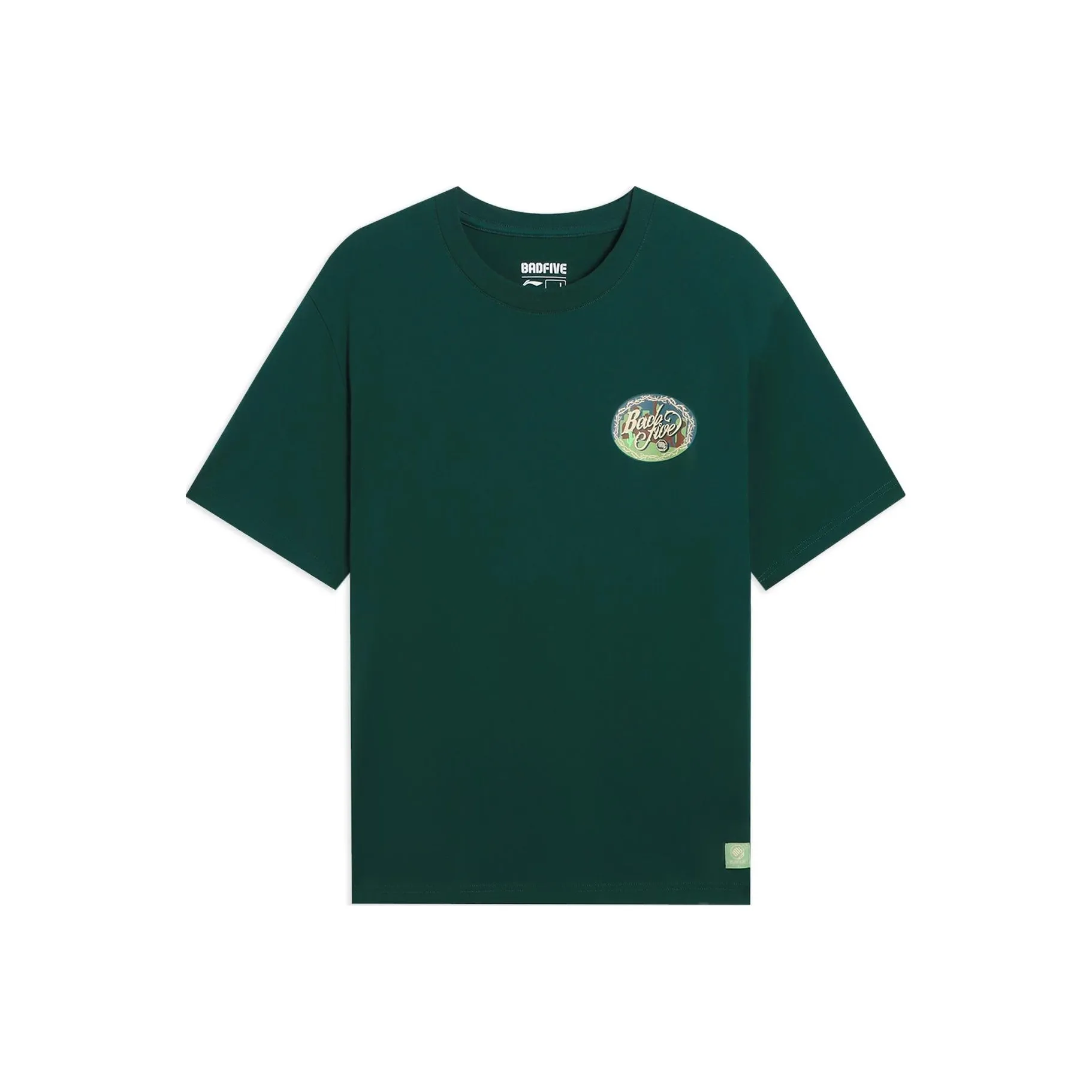 LiNing Badfive T Shirt Men's Pine Dark Green