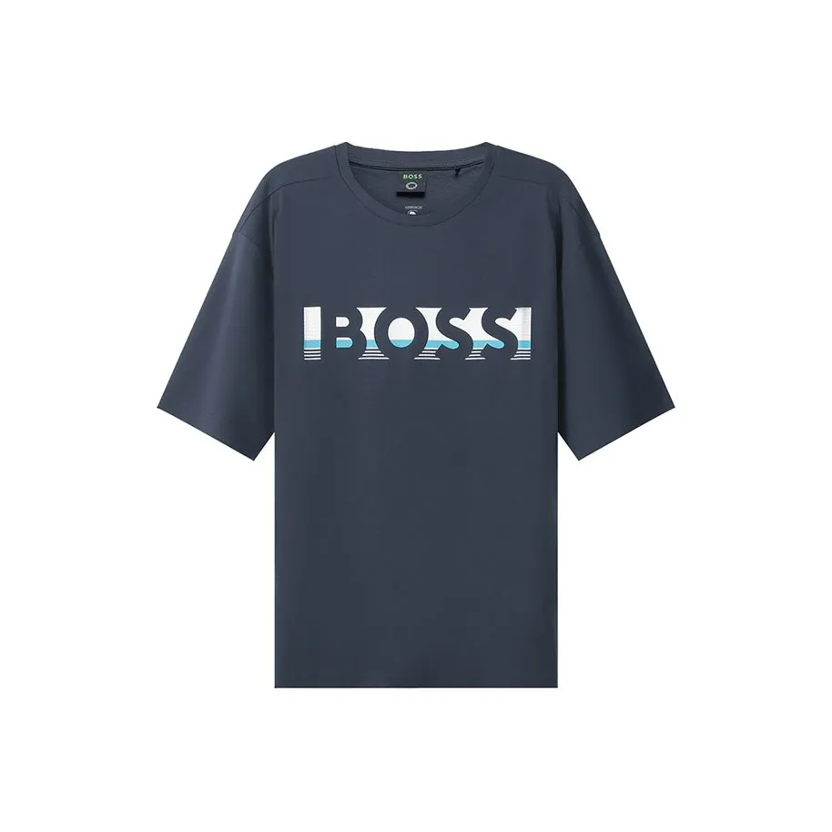 Hugo Boss Короткий рукав T-рубашки Мужской Синий