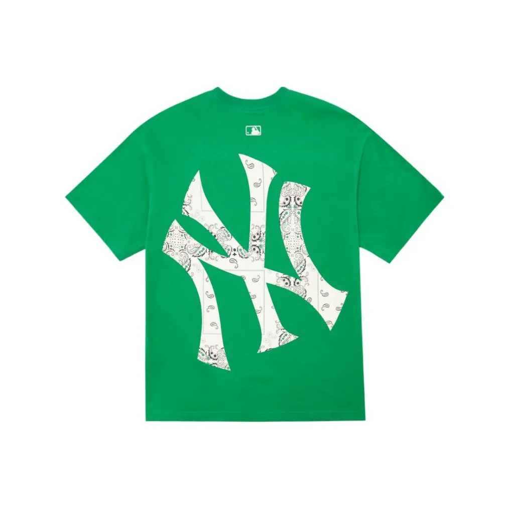 MLB Base Logo New York Yankees SS22 T-Shirt Unisex Green