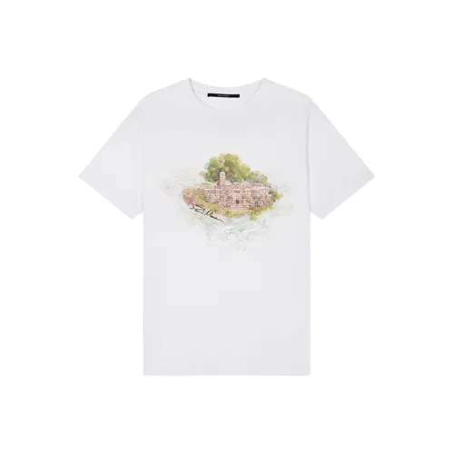 DAVID NAMAN Laputa Collection Белая Мужская Рубашка