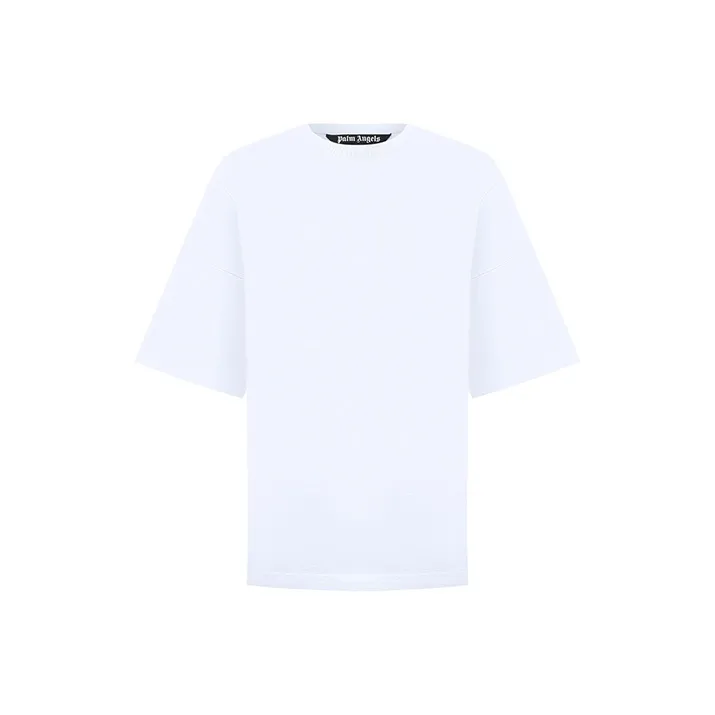 PALM ANGELS Oversized Mock Neck Logo T shirt