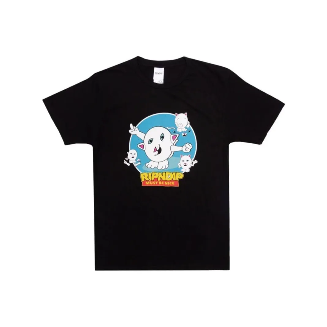 RIPNDIP совместная черная мужская футболка