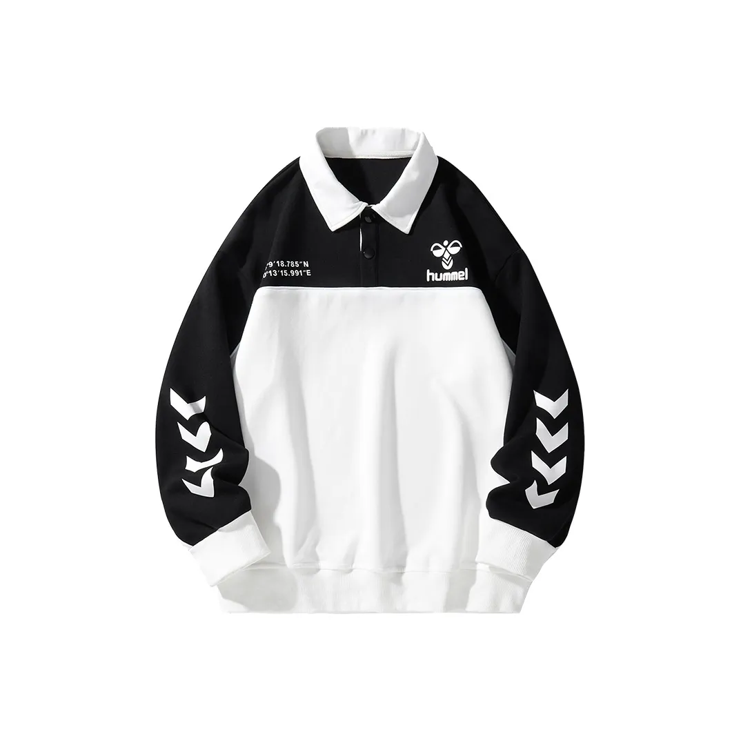 Hummel Polo Воротник Свободный крой Прямой крой Длинный рукав Рубашка Унисекс