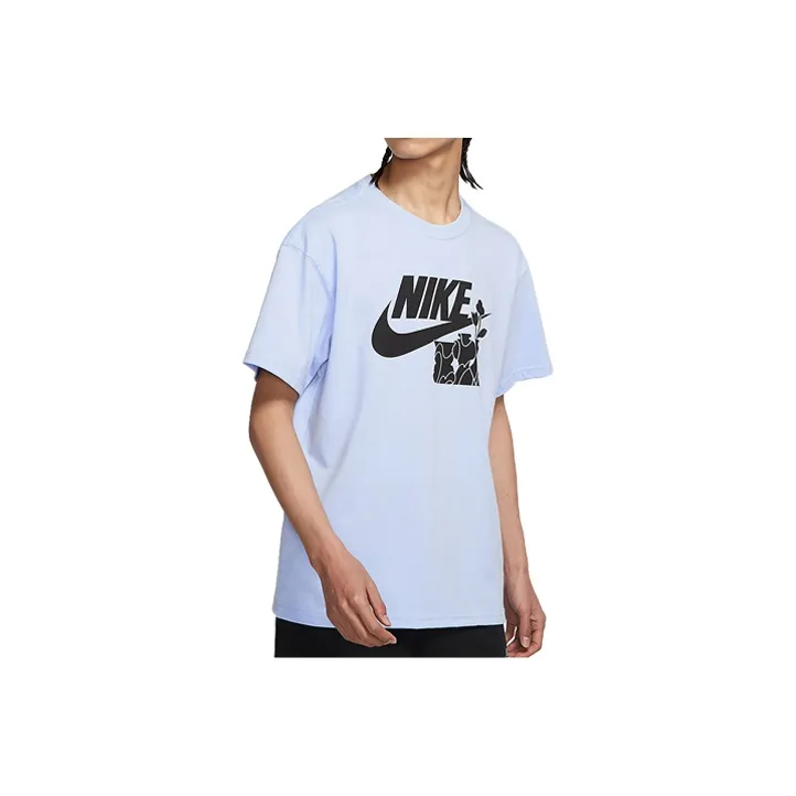 Nike T Shirts Men's Light Blue