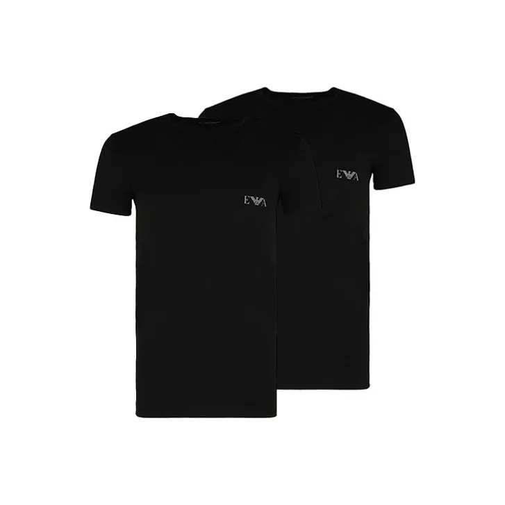 EMPORIO ARMANI T-рубашка мужская 2 упаковки черный