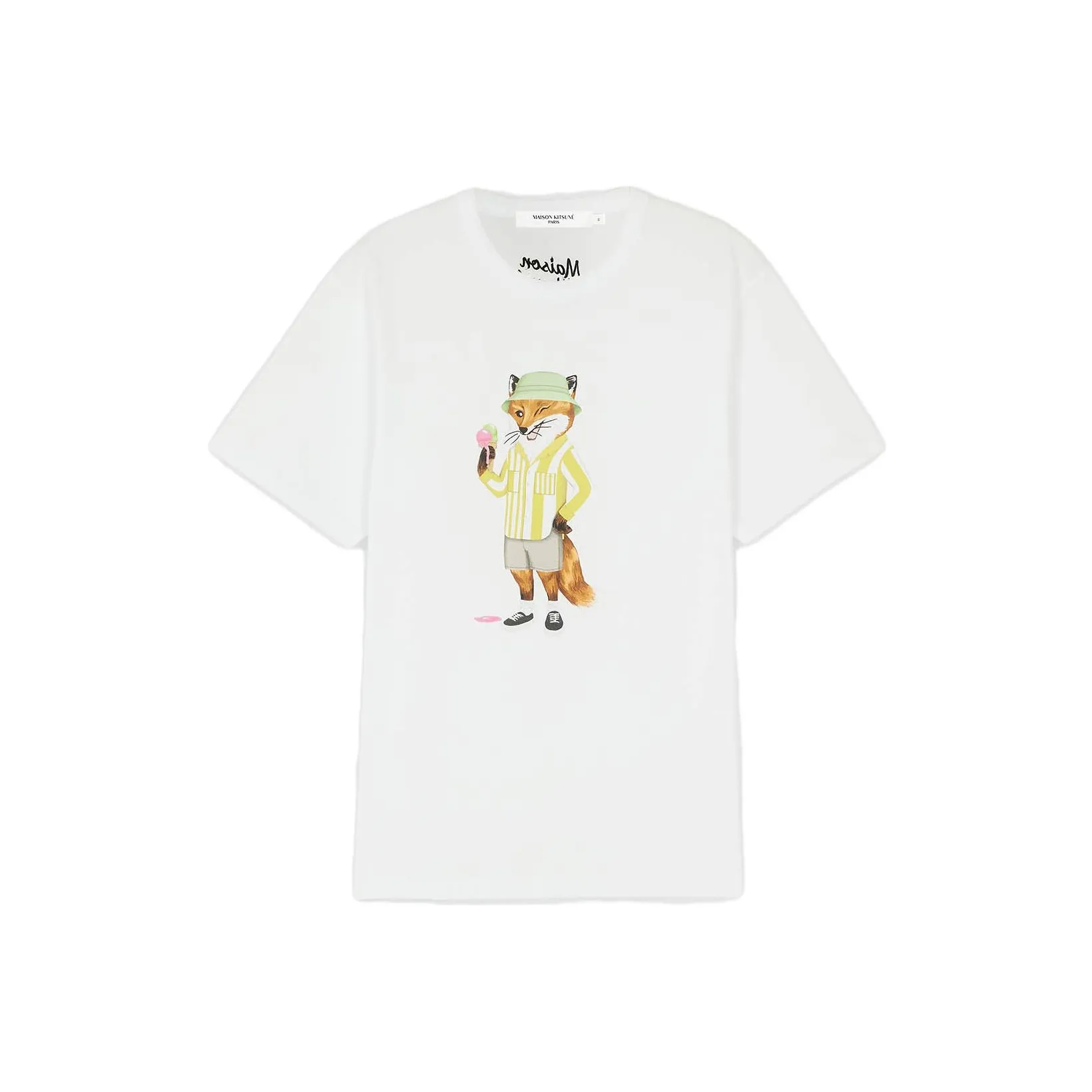 Maison Kitsune Dressed Fox Regular Tee Shirt