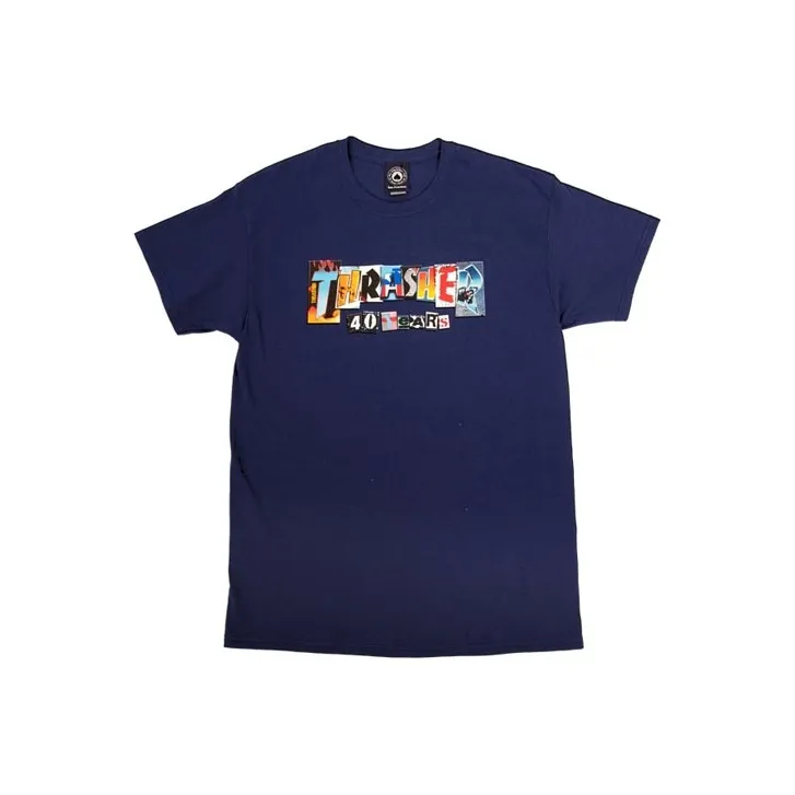 Thrasher T Shirt US Version Unisex Marine Blue