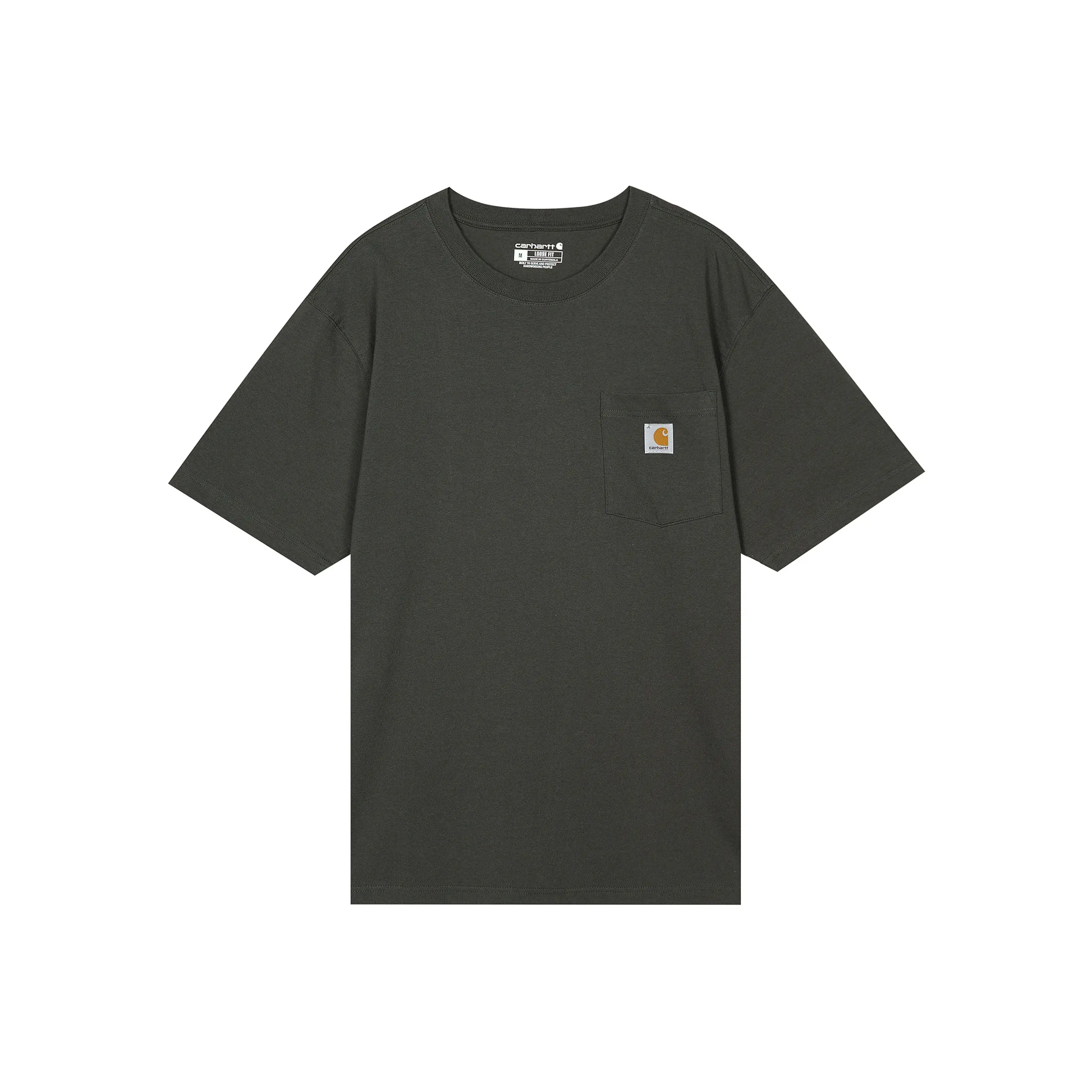 Carhartt K87 Свободный крой Тяжелая короткая рукавная футболка Мужская