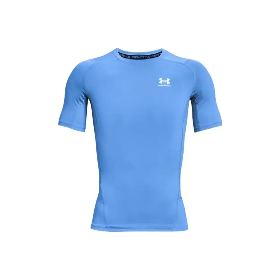 Under Armour Blue Men's T-Shirts Уnder Armour Синий Мужской Т-Рубашки