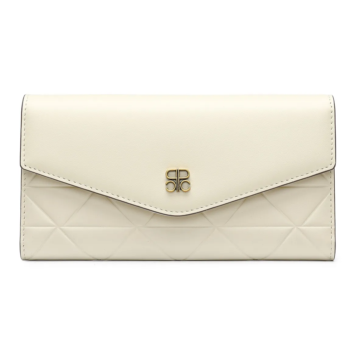 PIERRE CARDIN Кошелек из крупнозернистой текстуры коровьей кожи женский бежевый