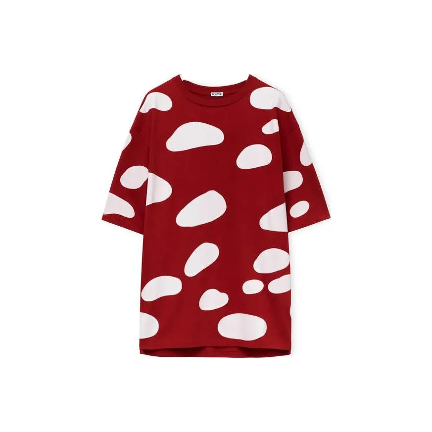 LOEWE T Shirts Men's Dark Raspberry Red