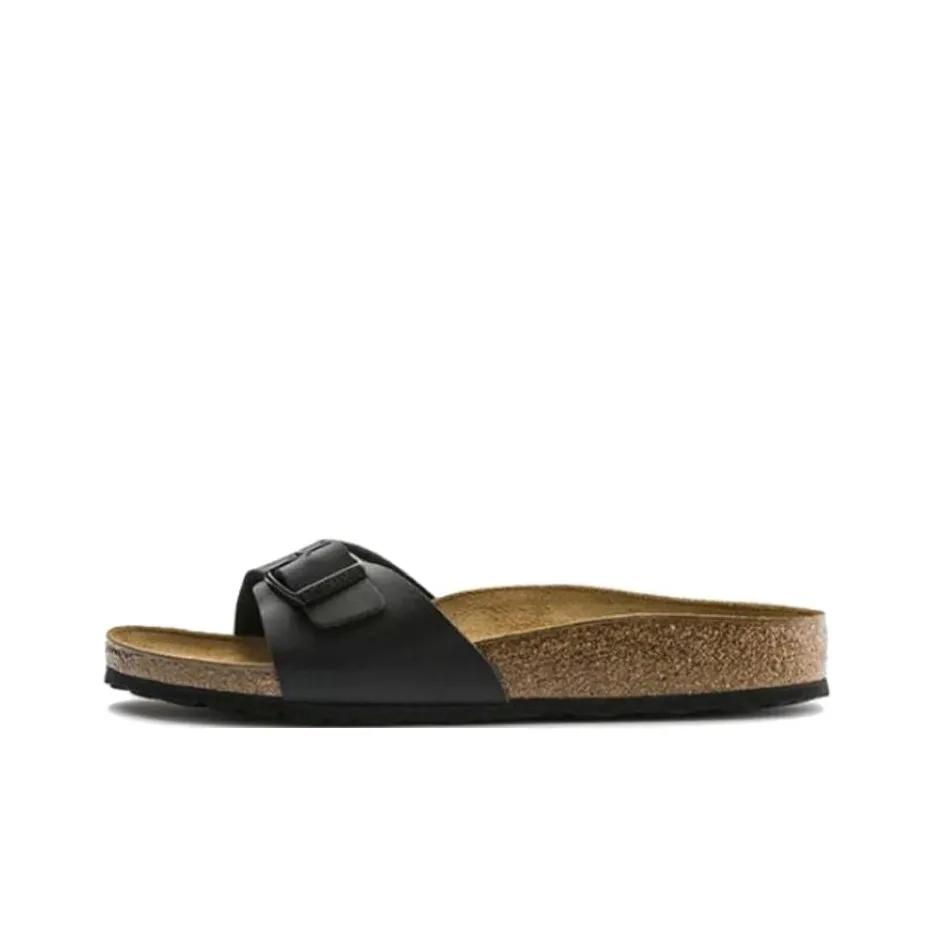 Birkenstock Madrid Slide Slippers Unisex Black Narrow