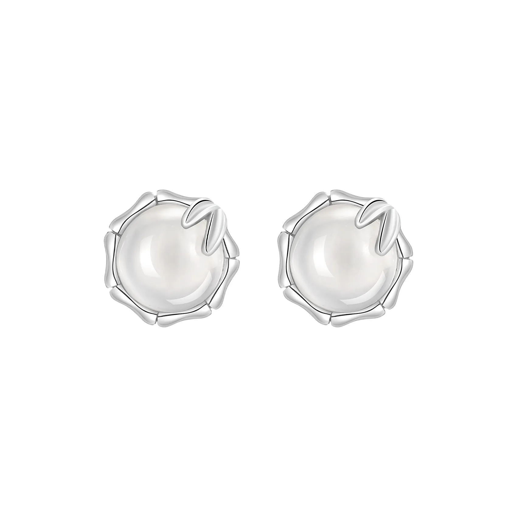 LIANDUO Chalcedony Stud Earrings Women's