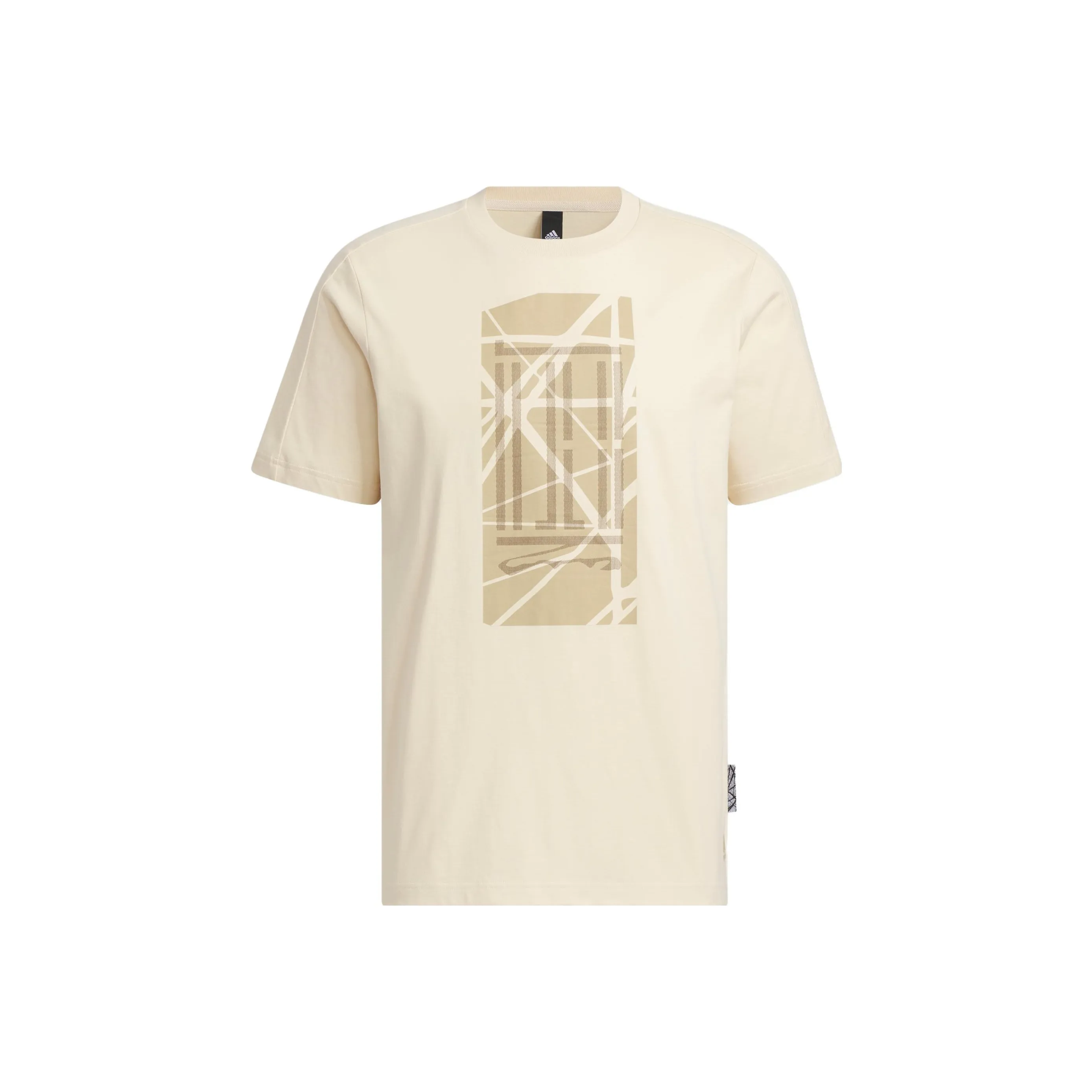 Adidas Wuji Series Drop Shoulder Sleeve T-Shirt Men's Sand Strata
