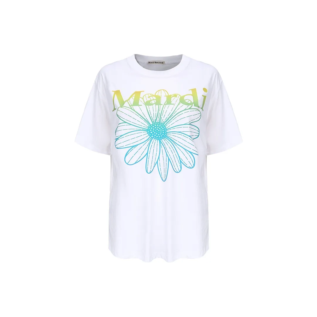 MARDI MERCREDI Logo print T shirt