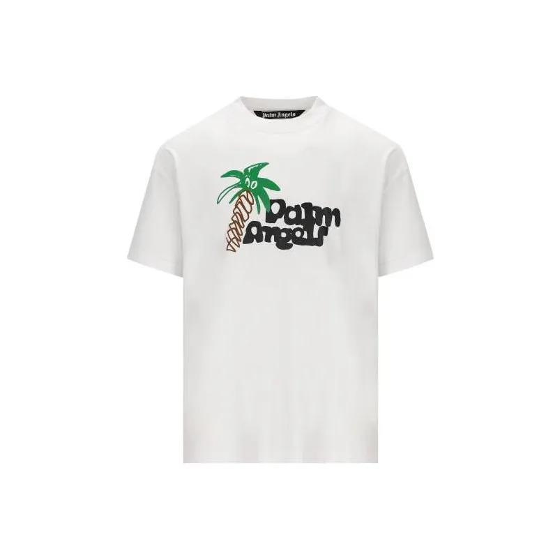 PALM ANGELS Sketchy print Cotton T shirt