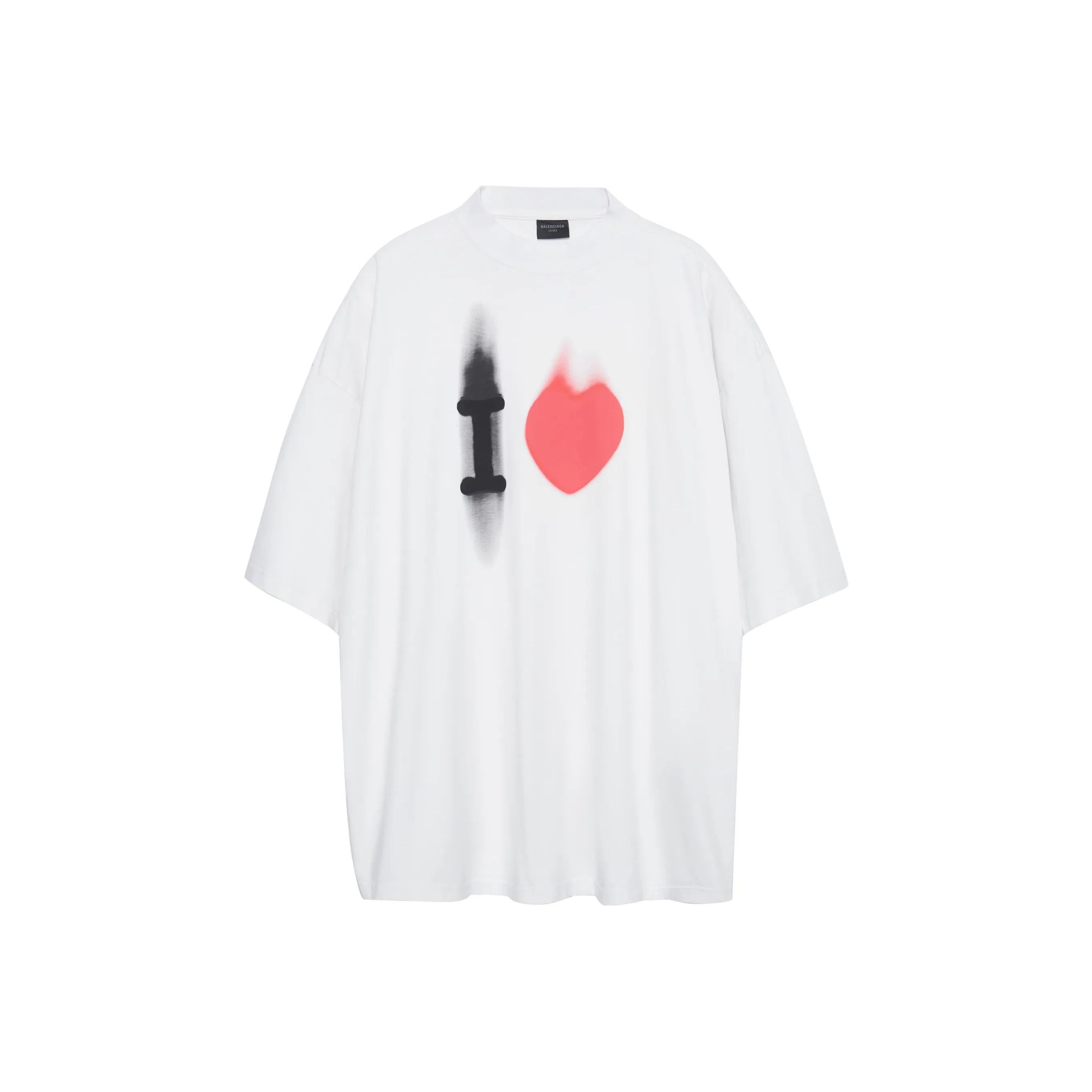 Balenciaga T-Shirt Loose Fit Unisex White