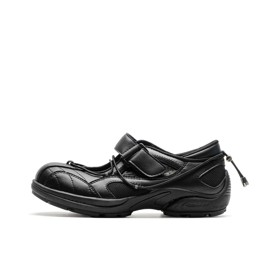 Mule Donkey Mary Jane Shoes Женские Угольный Черный