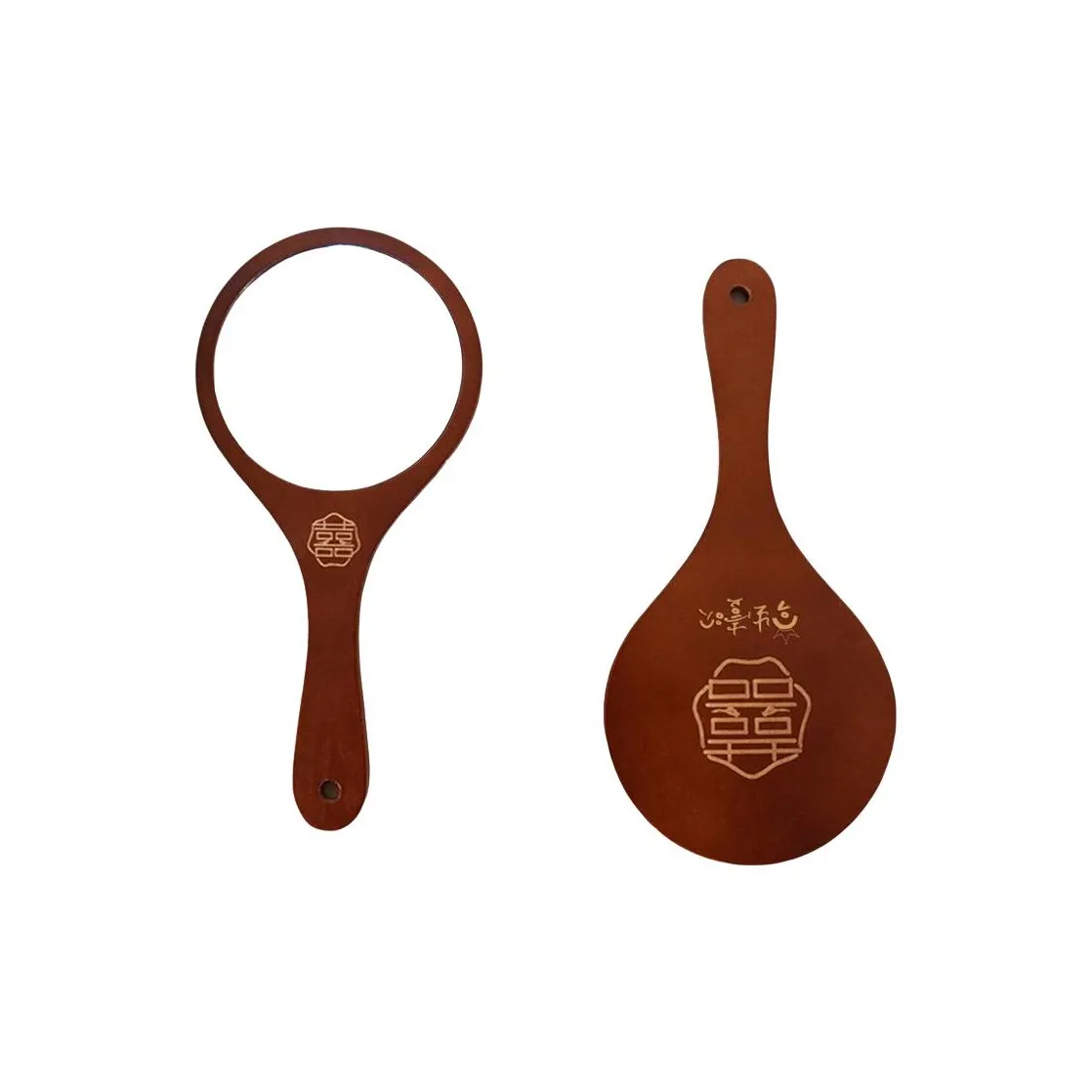 XIBI Xipin 1 пара Красный Свадебный Зеркальце Гребень Набор для использования при подготовке невесты и жениха