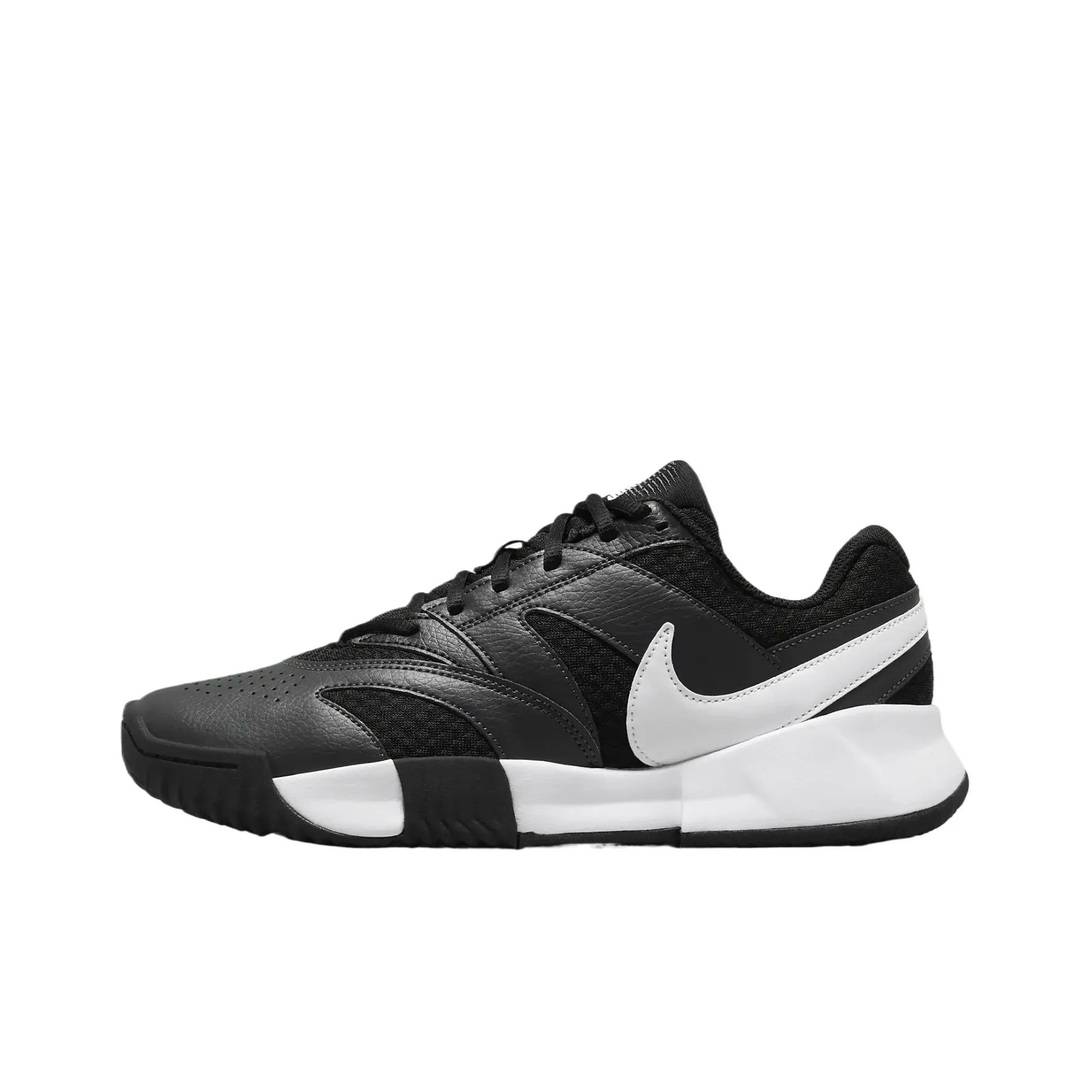 Nike Court Lite 4 Breathable Support Low Top Tennis Shoes Women's Black White