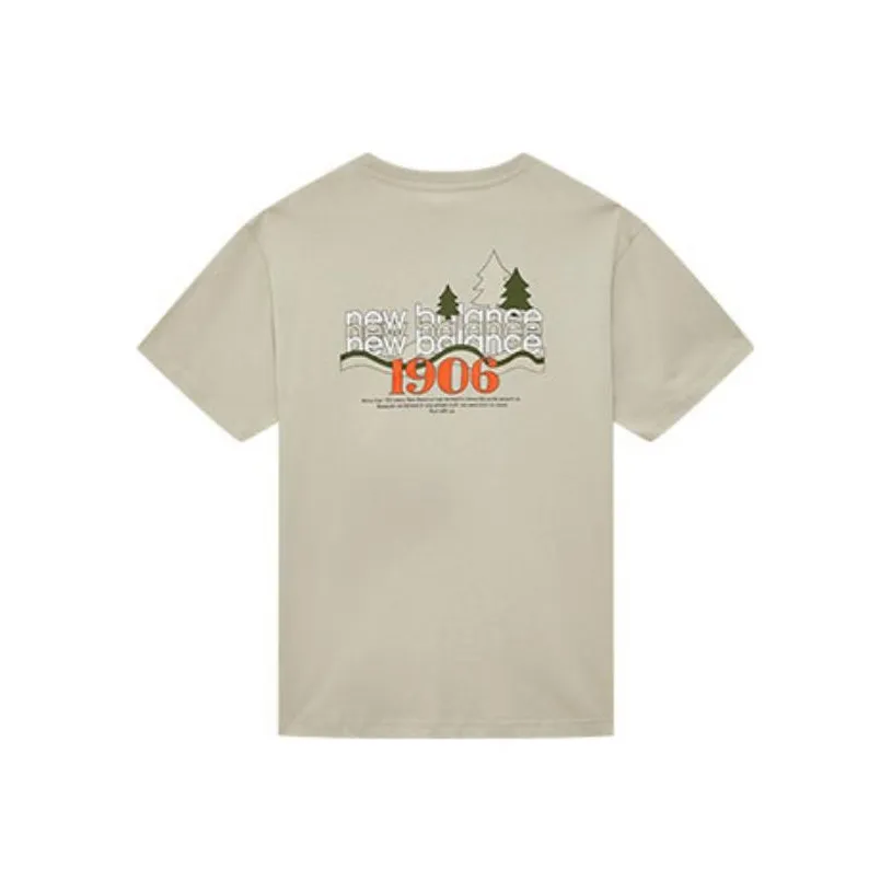 New Balance T Shirts Men's Khaki