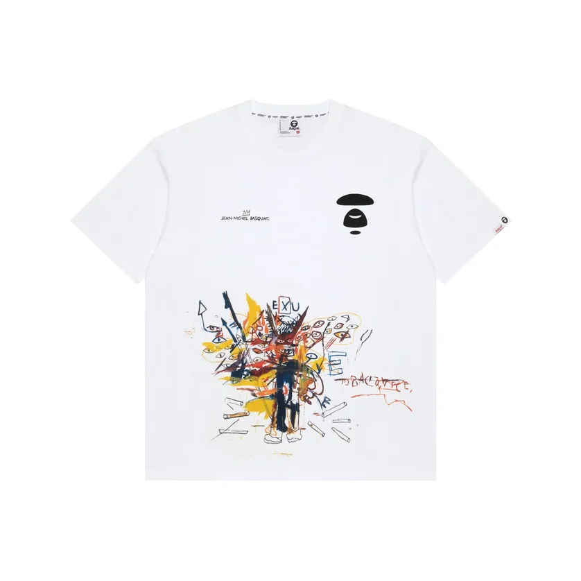 Aape x Jean Michel Basquiat T-Shirt Мужской Белый