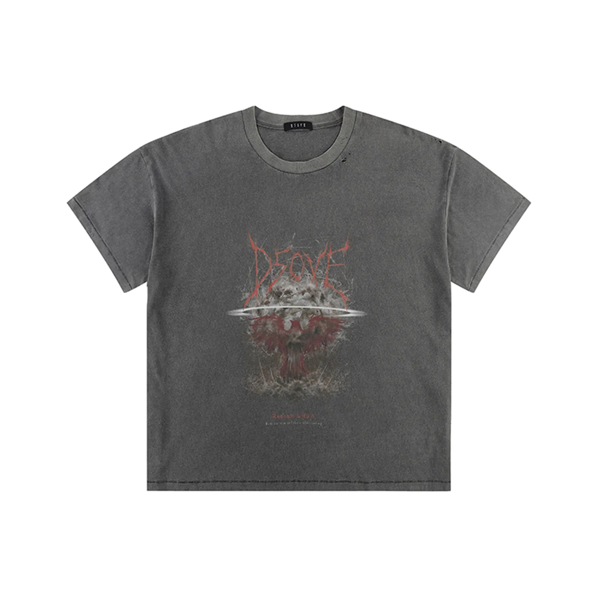 D 5 OVE 'Redem & Ruin' Series T Shirts Unisex Dark Gray