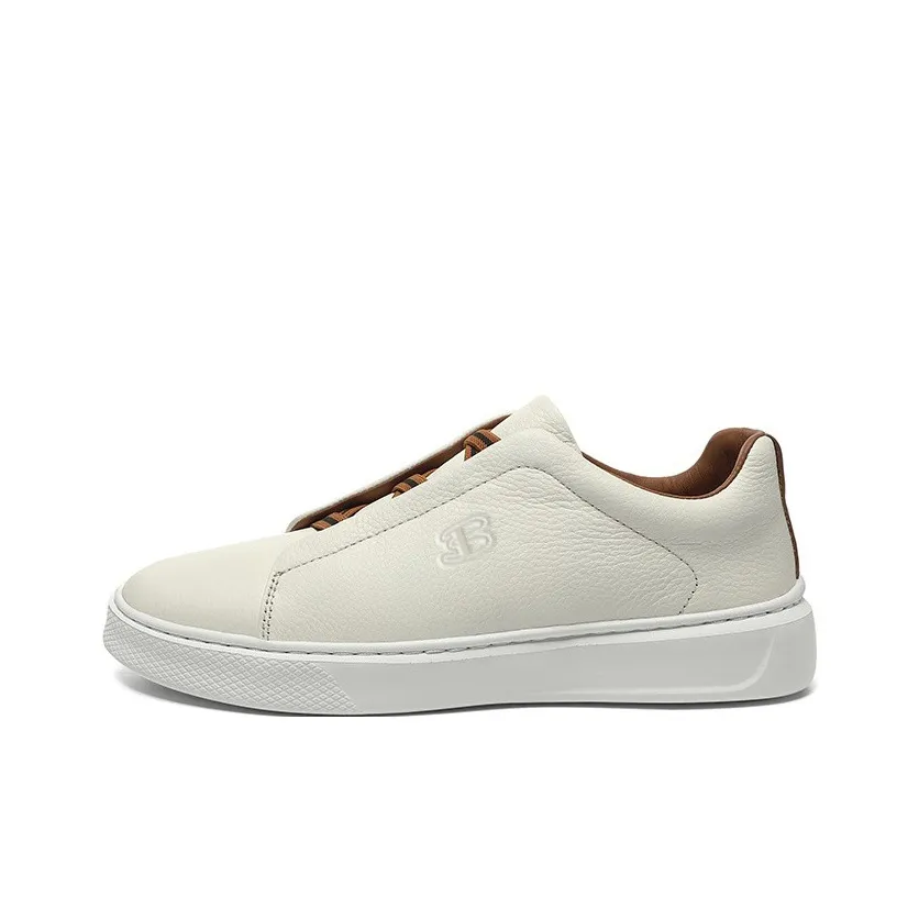 BEN SHERMAN Low Top Skateboard Shoes Men's Ecru