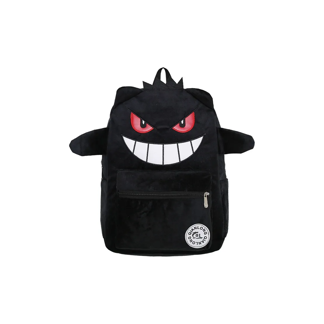 MINIPUDING Плюшевый рюкзак унисекс черный фиолетовый