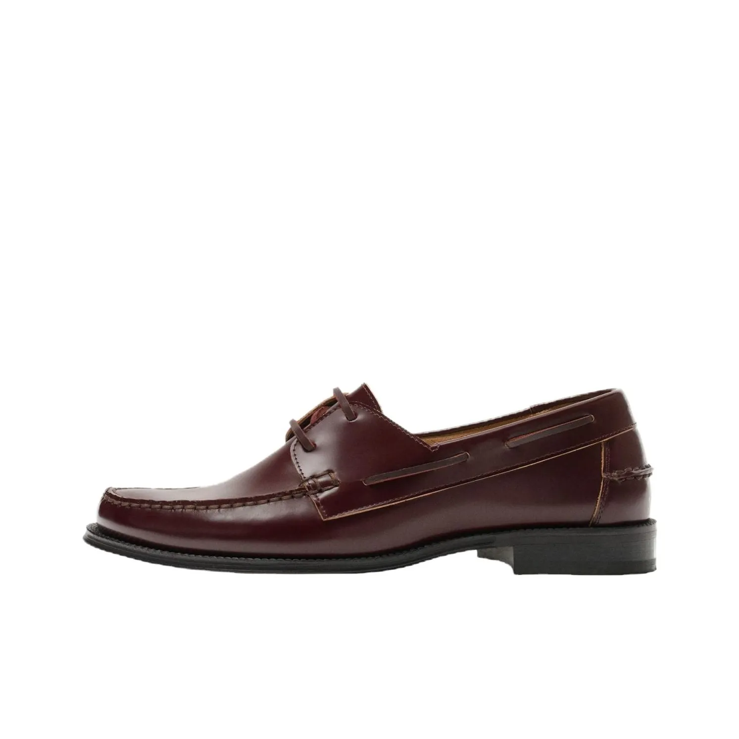ZARA ORIGINS Boat Shoes Men's Dark Red Color