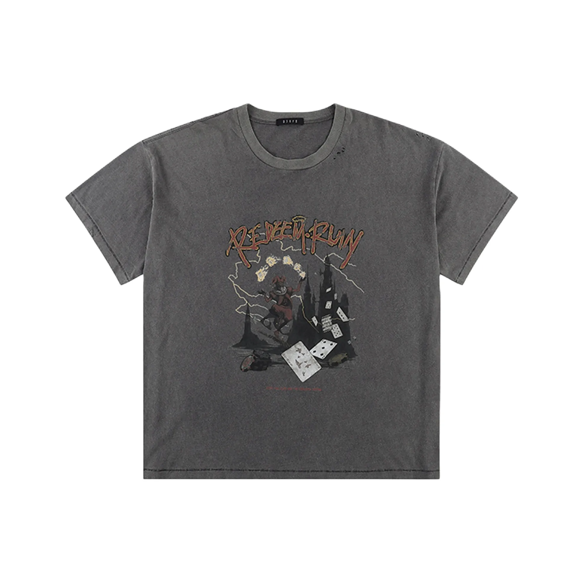 D 5 OVE 'Redem & Ruin' Series T Shirts Unisex Dark Gray