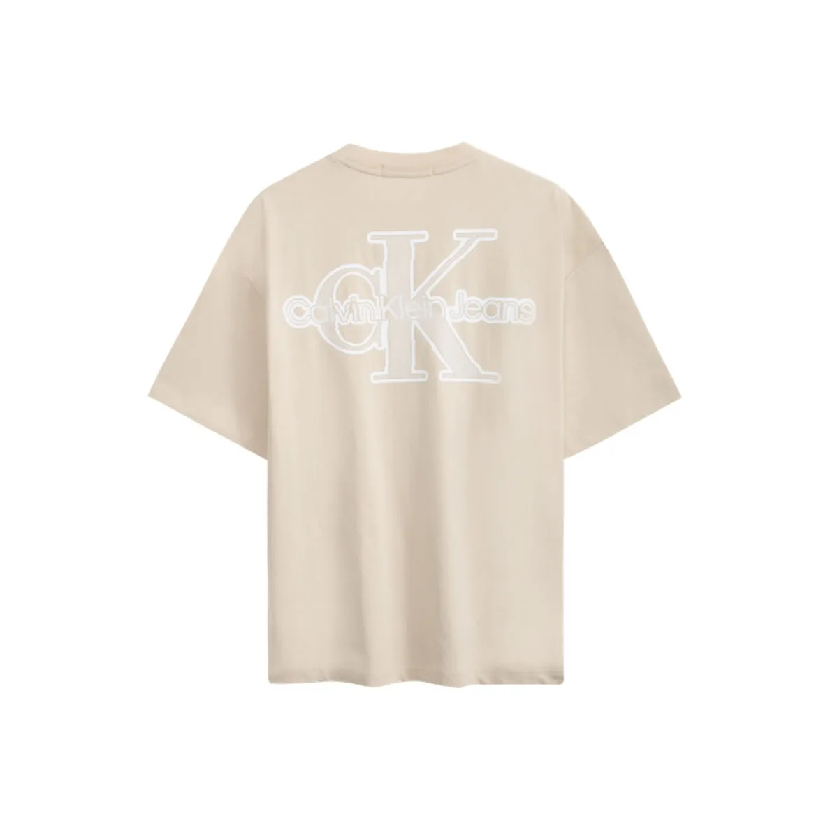 CALVIN KLEIN T Shirt Unisex Light Khaki