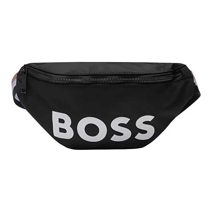 Hugo Boss Полиэстер Слинг-Сумка Поясная Сумка Мужская Черная