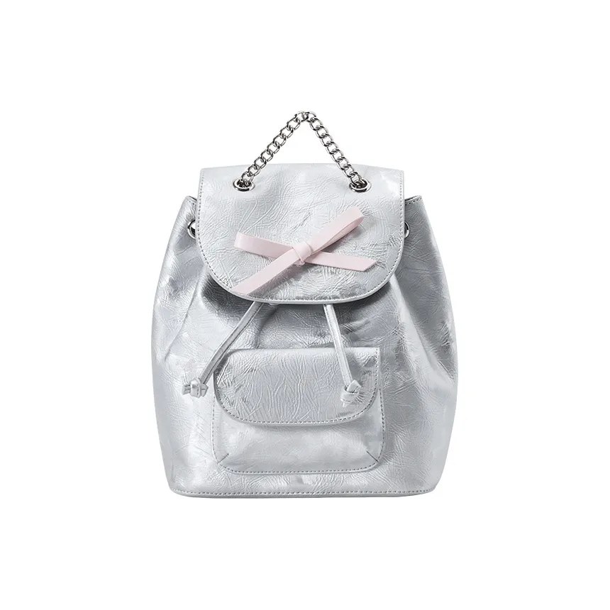 SEM R Синтетическая кожа Рюкзак Большой Женский Мечтательный розовый Дымчатый серый Серебряный
