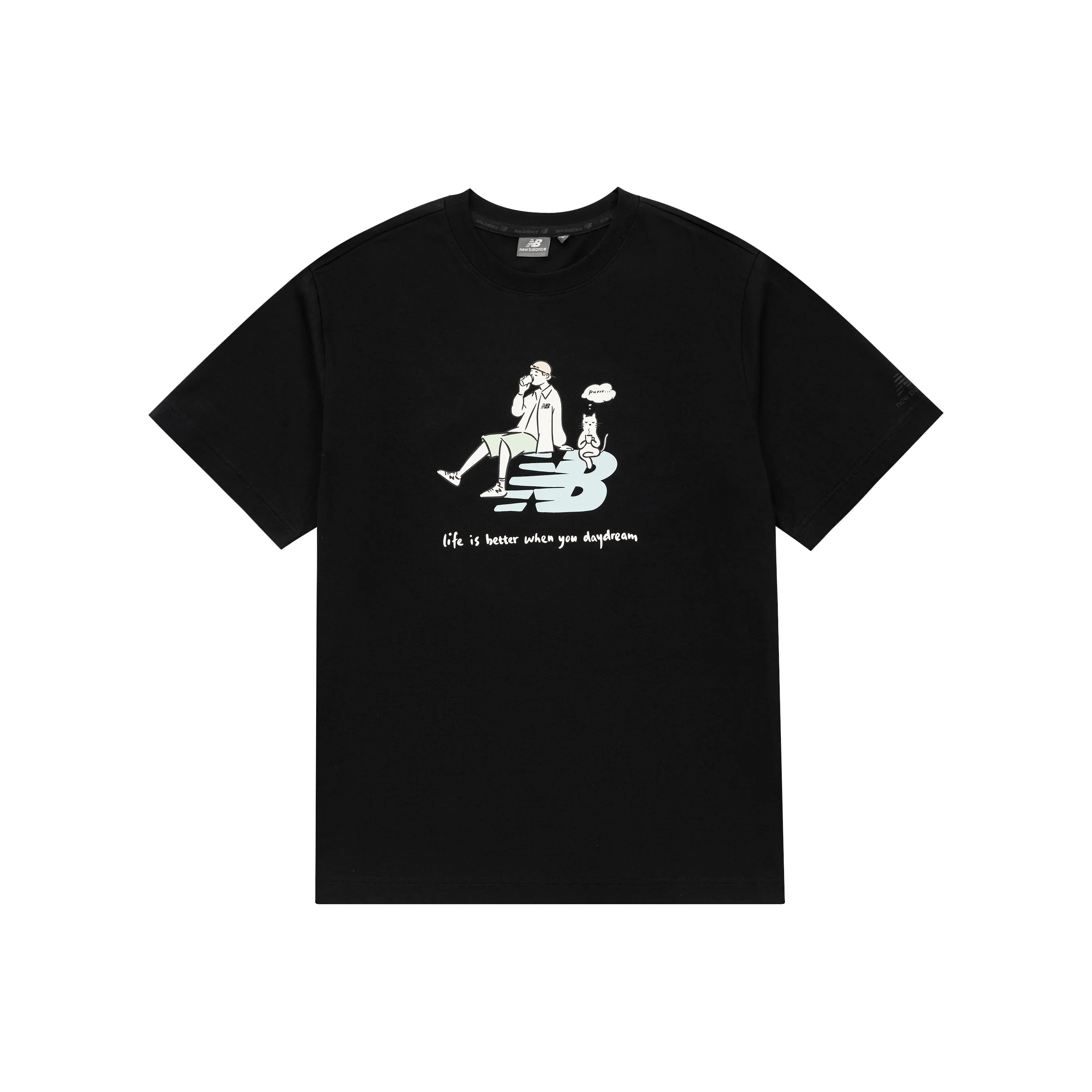 New Balance x PK LIANMINGKUANXILIE New Balance × PK Co Брендированная Серия T Рубашка Унисекс Черный