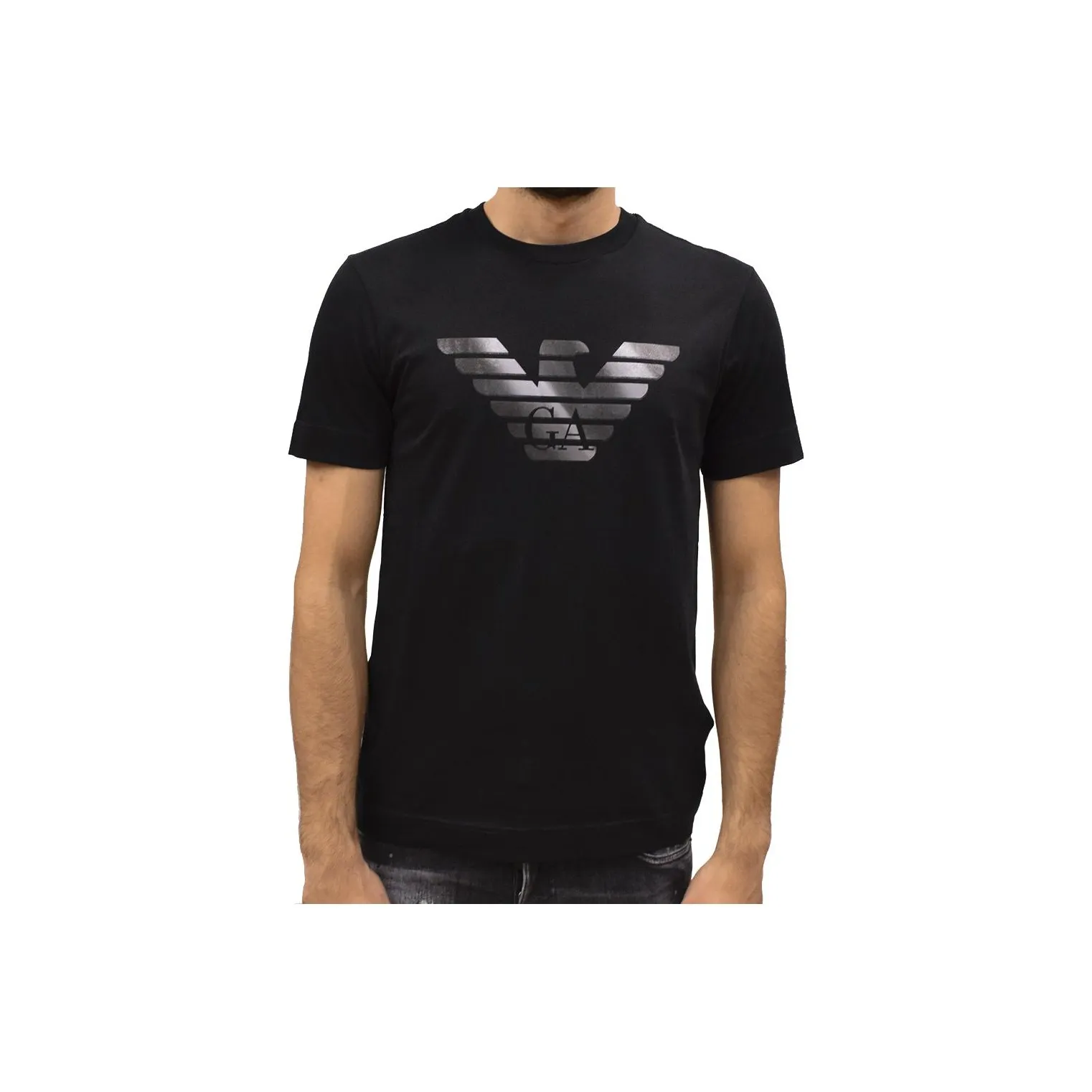 EMPORIO ARMANI Черные Мужские T-Рубашки