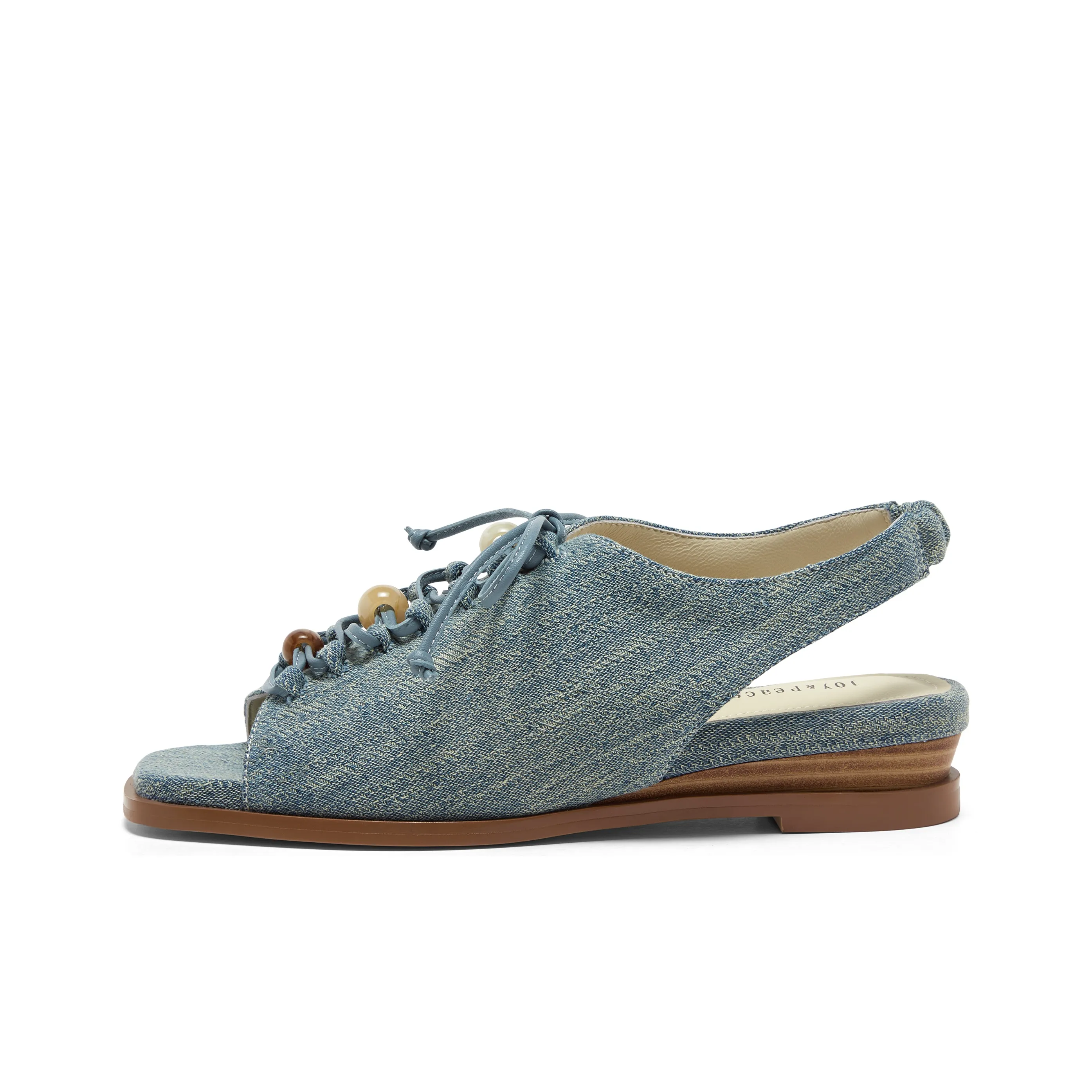 Joypeace Кокосовый зеленый Grove Берега Сандалии в римском стиле Женские Синий