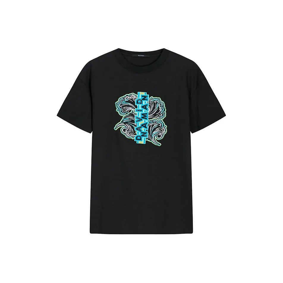 DAVID NAMAN Черные Мужские T-Рубашки