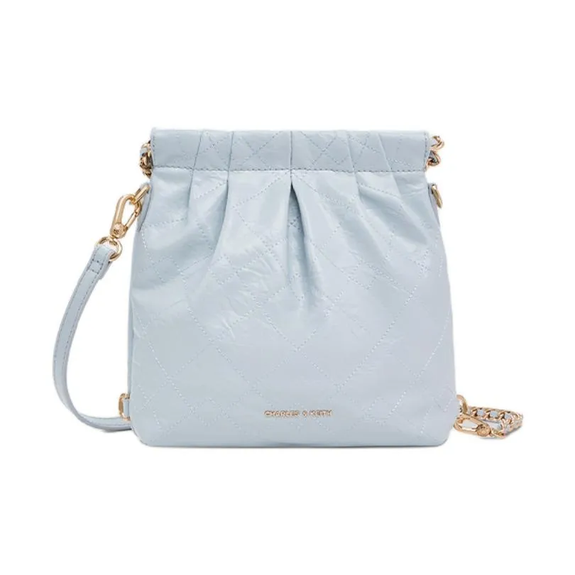 CHARLES&KEITH PU Backpack Shoulder Bag Regular Women's Blue