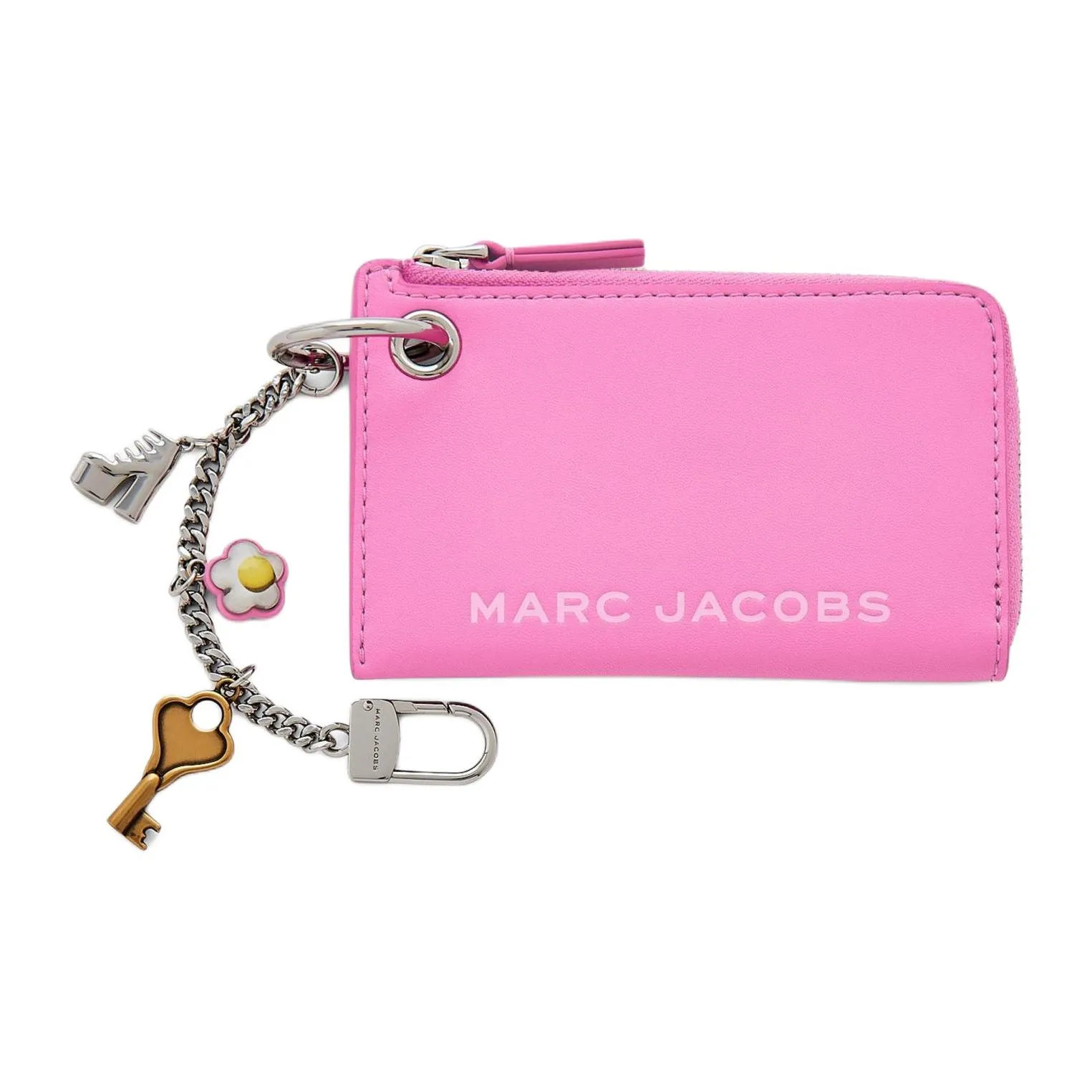 MARC JACOBS Leather Wallet Women's Pink Bowknot