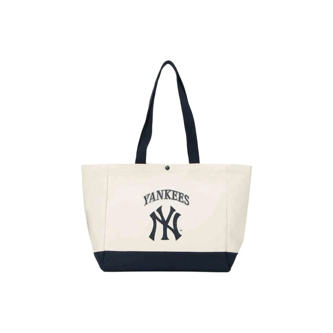 MLB Хлопок Тоут Сумка Сумка для покупок Сумка на плечо Унисекс Экрю Синий