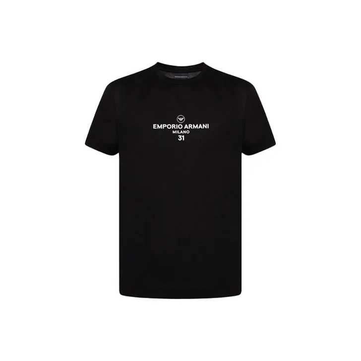 EMPORIO ARMANI SS22 T Shirt Men's Black