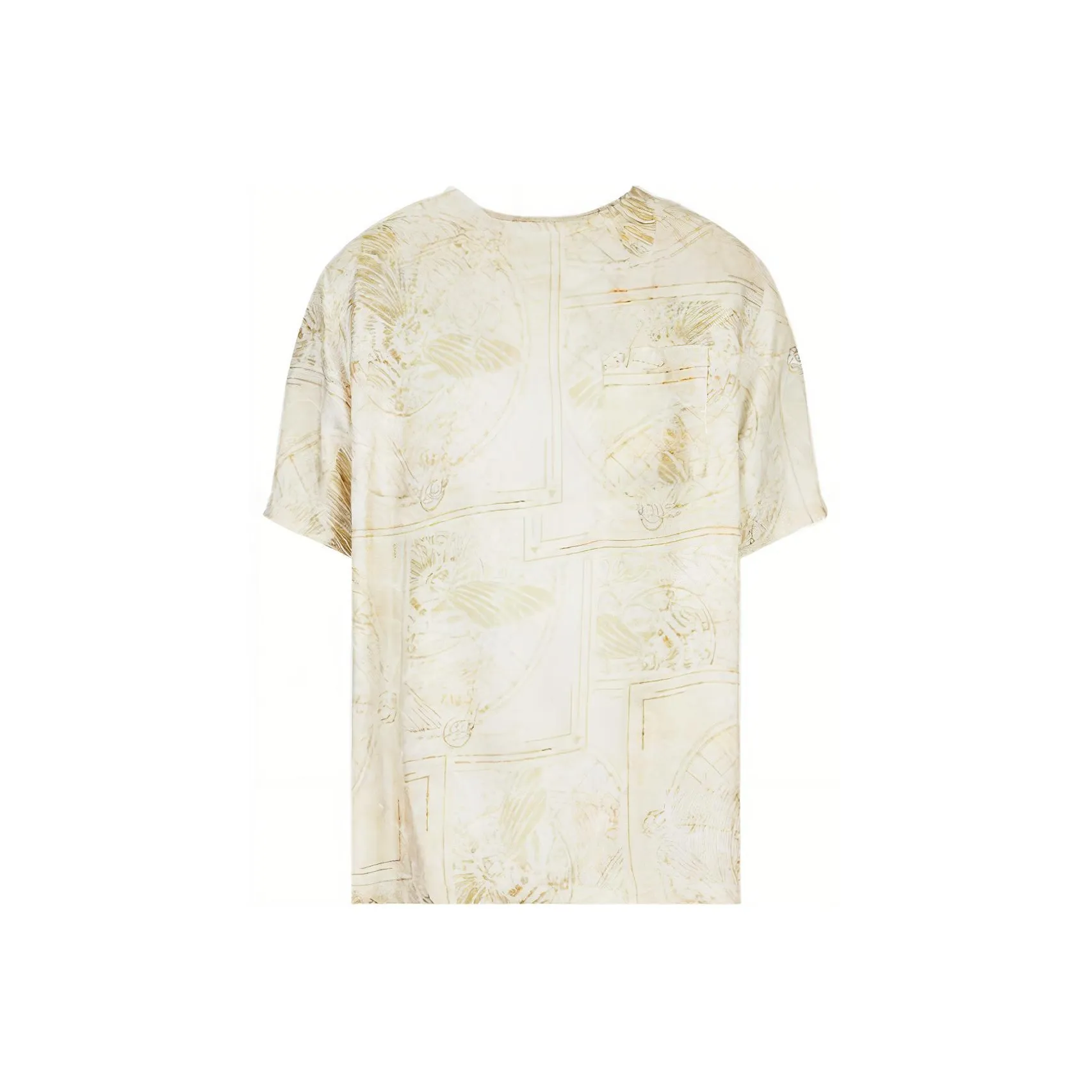 EMPORIO ARMANI SS22 T Рубашка Мужская Желтая