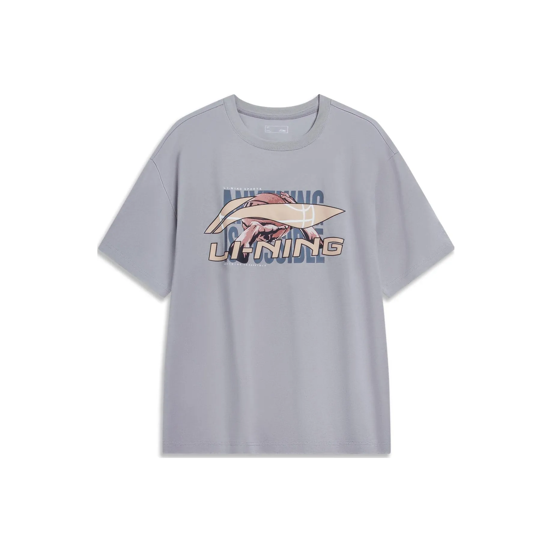 LINING Sports Fashion Collection Рубашка Мужская Серого цвета