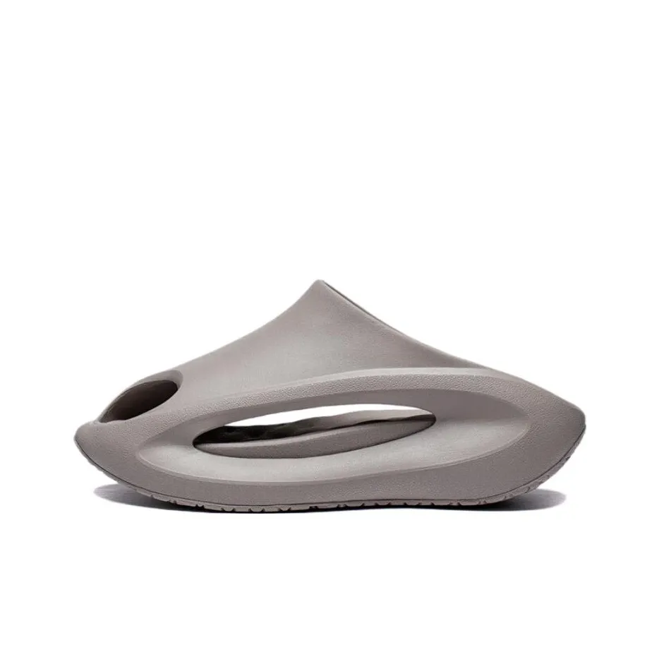 LiNing Yun You Slay Slip Resistant Abrasion Resistant Odor Resistant Slide Slippers Unisex Cashmere Gray