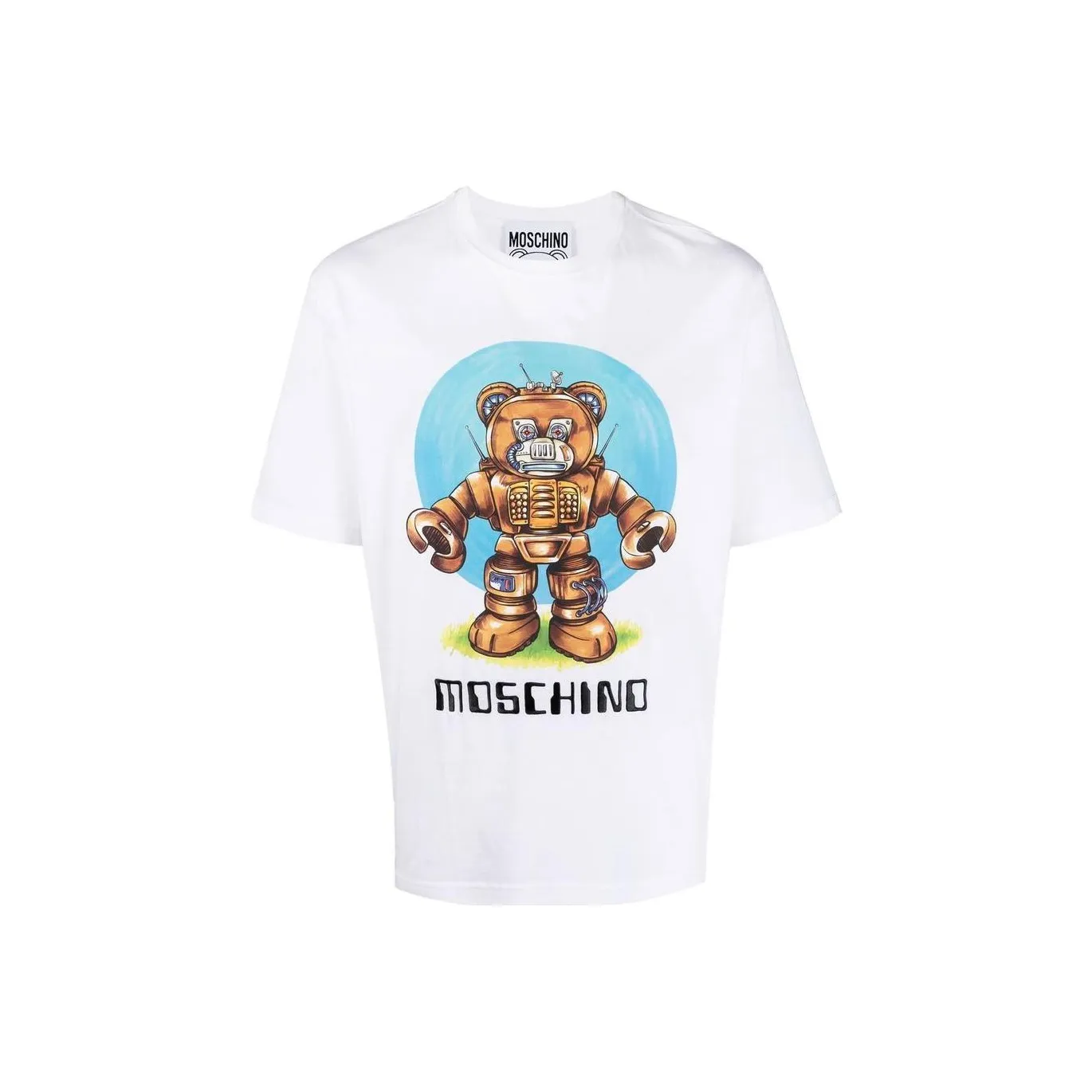 MOSCHINO Белая Мужская T-Рубашка