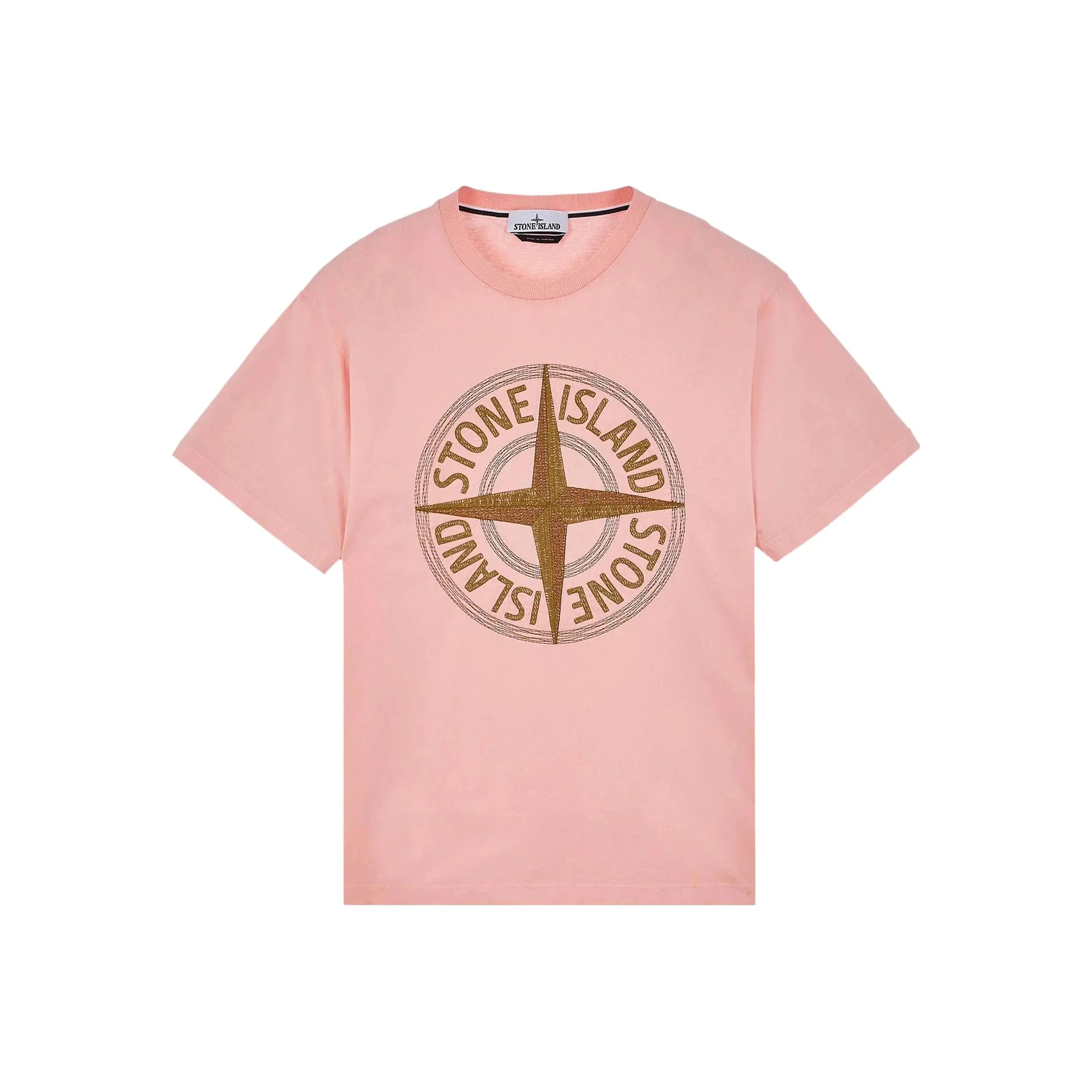 STONE ISLAND SS23 T Shirt Men's Light Pink