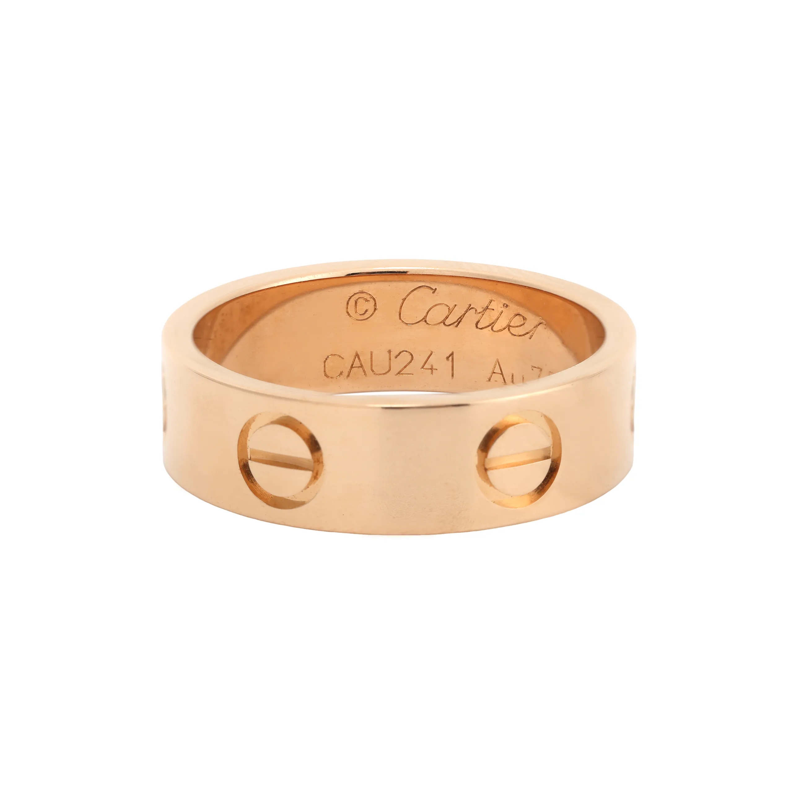 CARTIER Love Rings 18K Rose Gold Rings Unisex