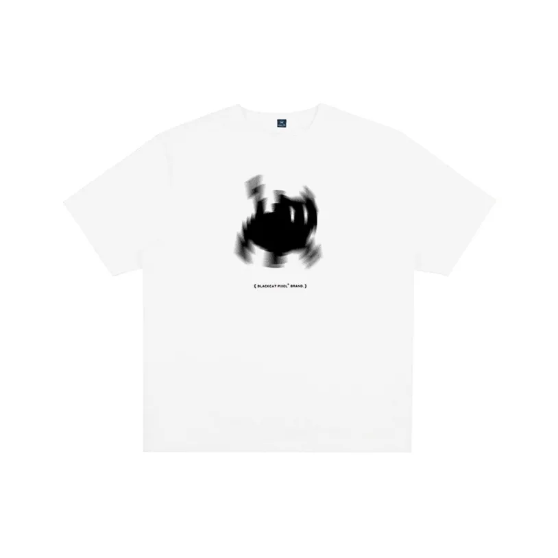 Black Cat Pixel T Shirts Unisex