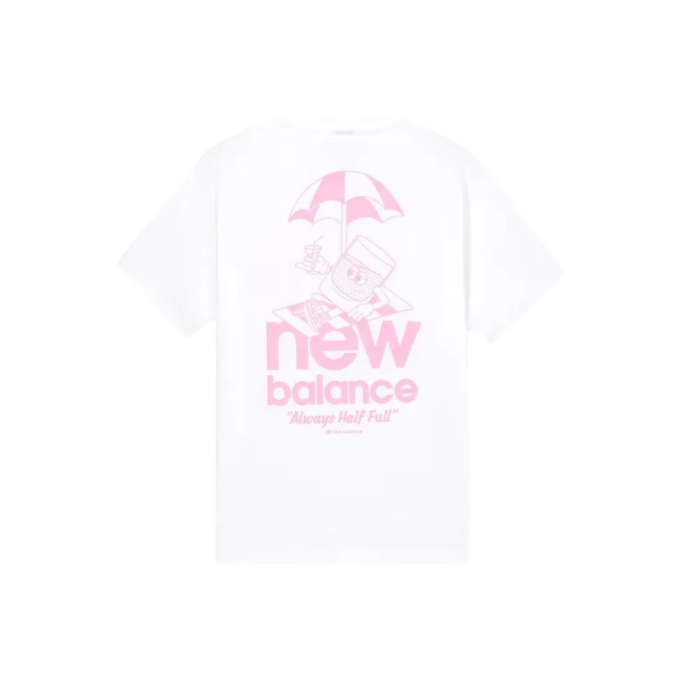 New Balance T-Shirt Мужской Белый